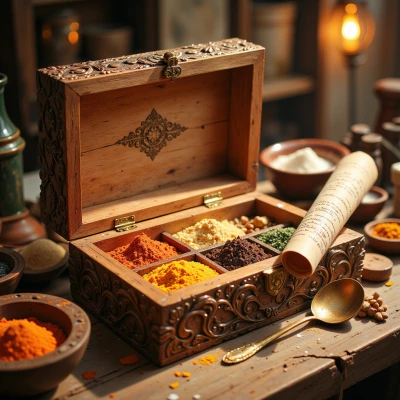 Saffron Sunset Spice Box