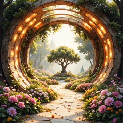 Luminous Leaf Labyrinth