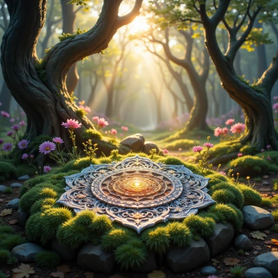 Whispering Woven Mandala