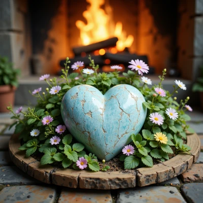 Healing Heart Garden Stone