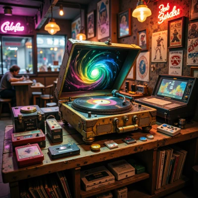 Retro Revival Record Player