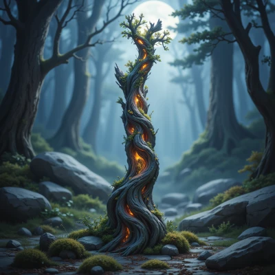 Moonwhisper's Oakwood Scepter