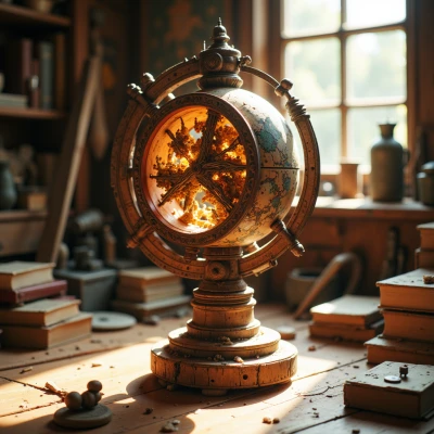 Wooden Storytelling Globe