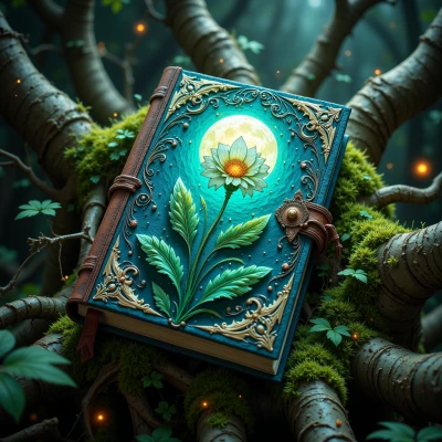 Moonlit Leaf Journal