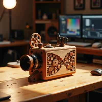 Storykeeper's Wooden Camera