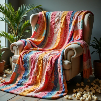 Film Strip Woven Blanket