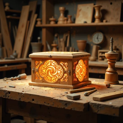 Wooden Time Capsule Box