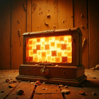 Retro Film Strip Mosaic Box