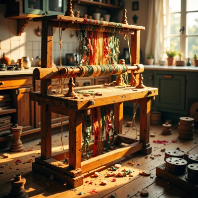 Homemade Film Strip Loom