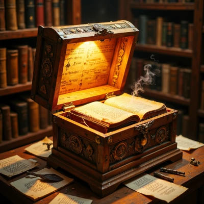 Luminous Manuscript Box