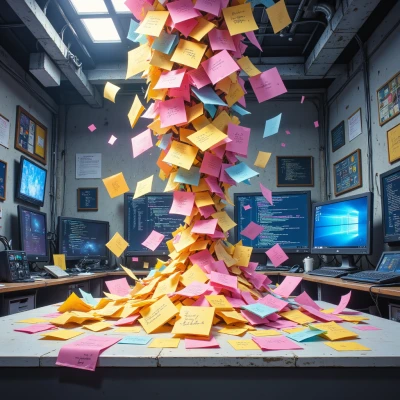 Endless Array of Post-It Notes