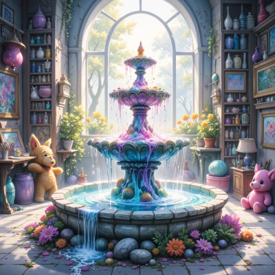 Sparkling Glitter Fountain