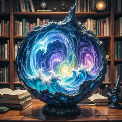 Oceanic Soundwave Meditation Bowl