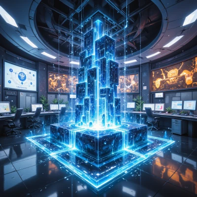 Digital Fortress Blueprint Poster