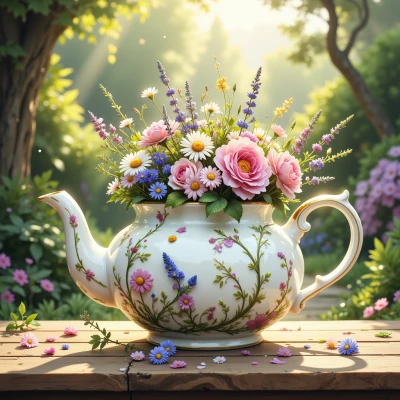 Teapot of Blooming Secrets