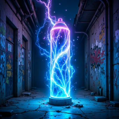 Spray Can of Midnight Lightning