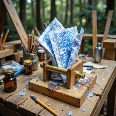 Blueprint Napkin Dispenser
