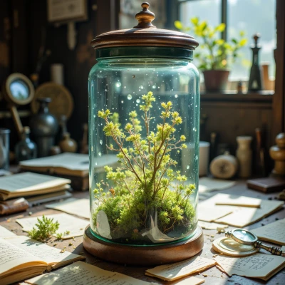 Specimen Jar of Vanishing Moss