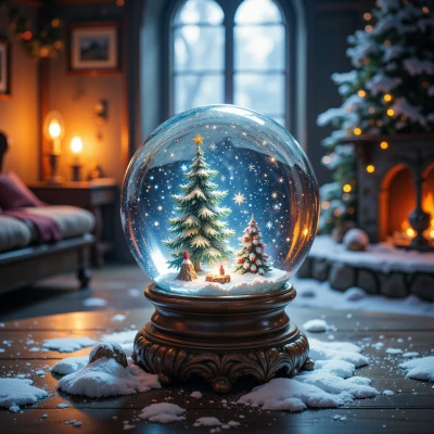 Frosted Memory Globe