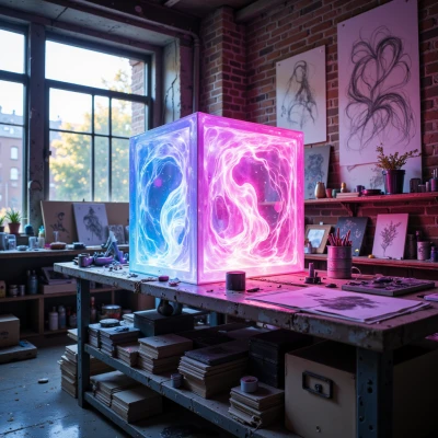 Edgewalker’s Neon Cube