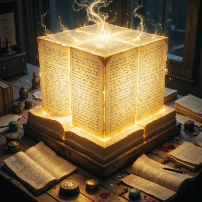Whispering Manuscript Cube