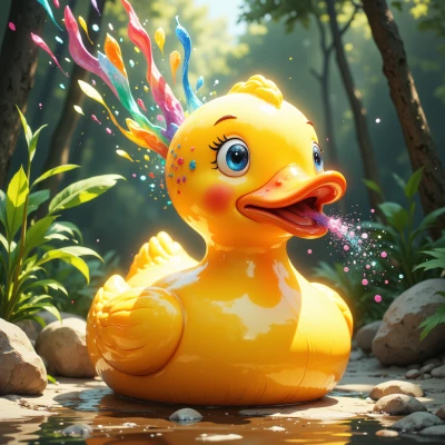 Exploding Rubber Duck