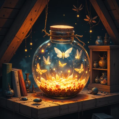 Jar of Mischievous Fireflies