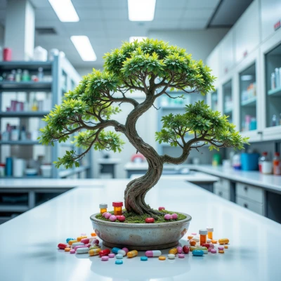 Pill Bottle Bonsai