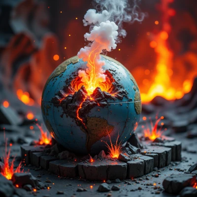 Eruption Simulator Globe