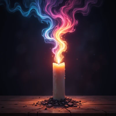 Mood-Reflecting Candle