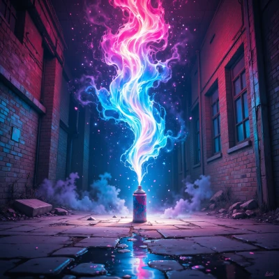 Neon Spray of Midnight