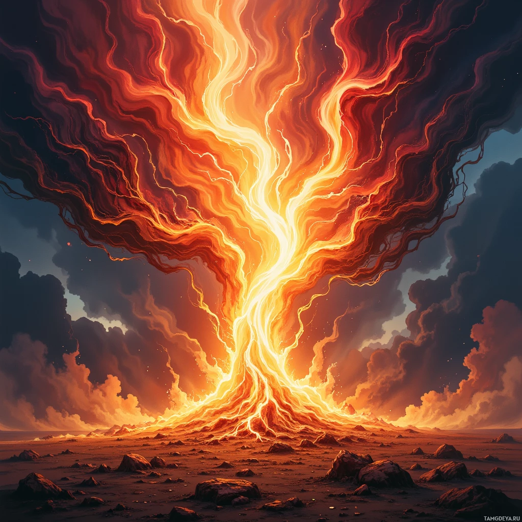 Semi-abstract image with many empty light space at center of beautiful background, that is suitable for the post:  I am a wildfire that devours hypocrisy, leaving only the honest roots to sprout.