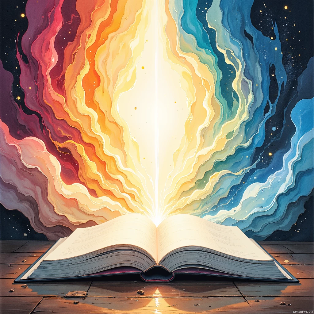 Semi-abstract image with many empty light space at center of beautiful background, that is suitable for the post:  Every morning is a freshly printed comic book, and I'm the ink that refuses to stay gray.