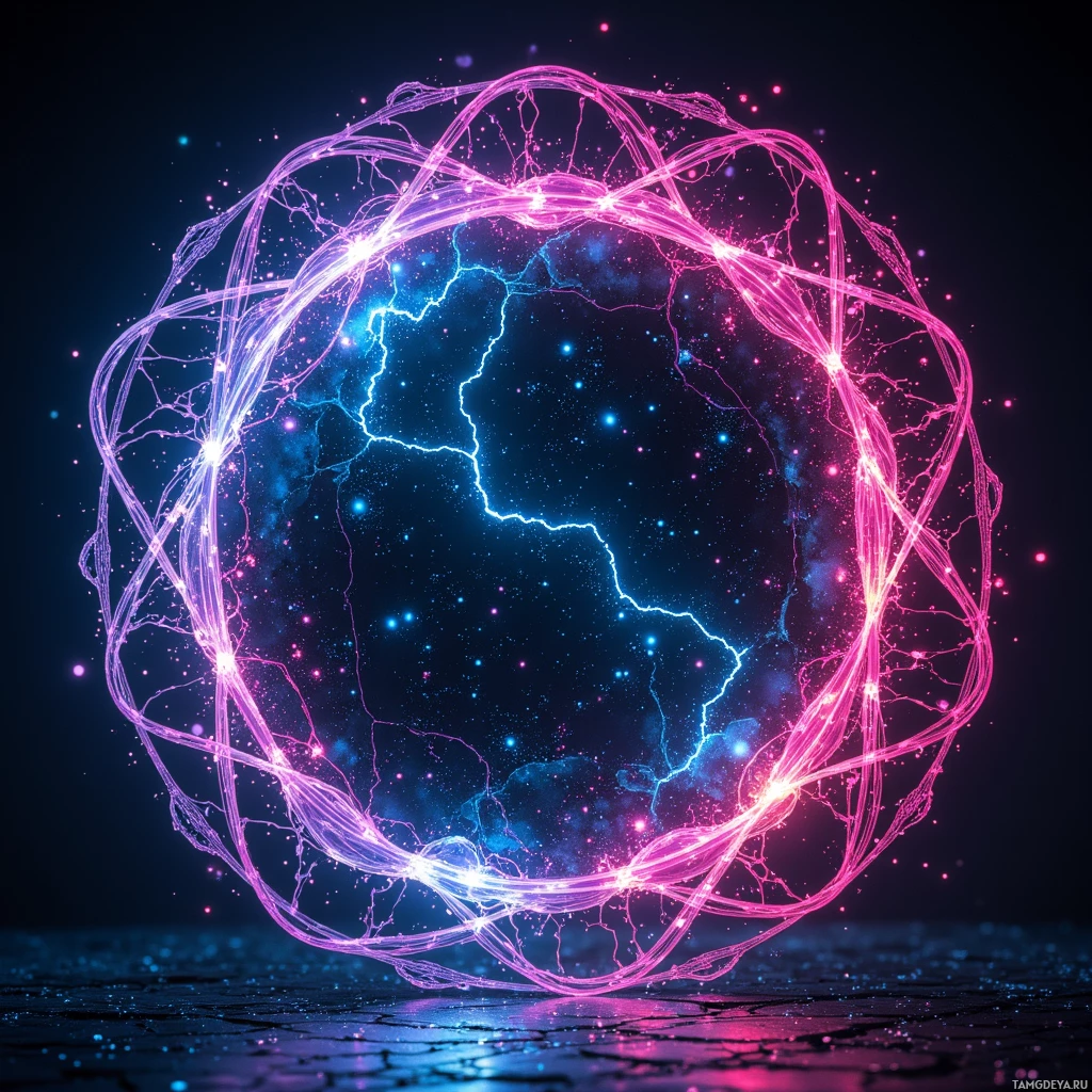 Semi-abstract image with many light, that is suitable for the post:  8‑bit pixelated reflective glass mirror with a lattice of glowing nano‑fiber frame, surface pulsing with erratic color shifts and rippling data stream patterns.