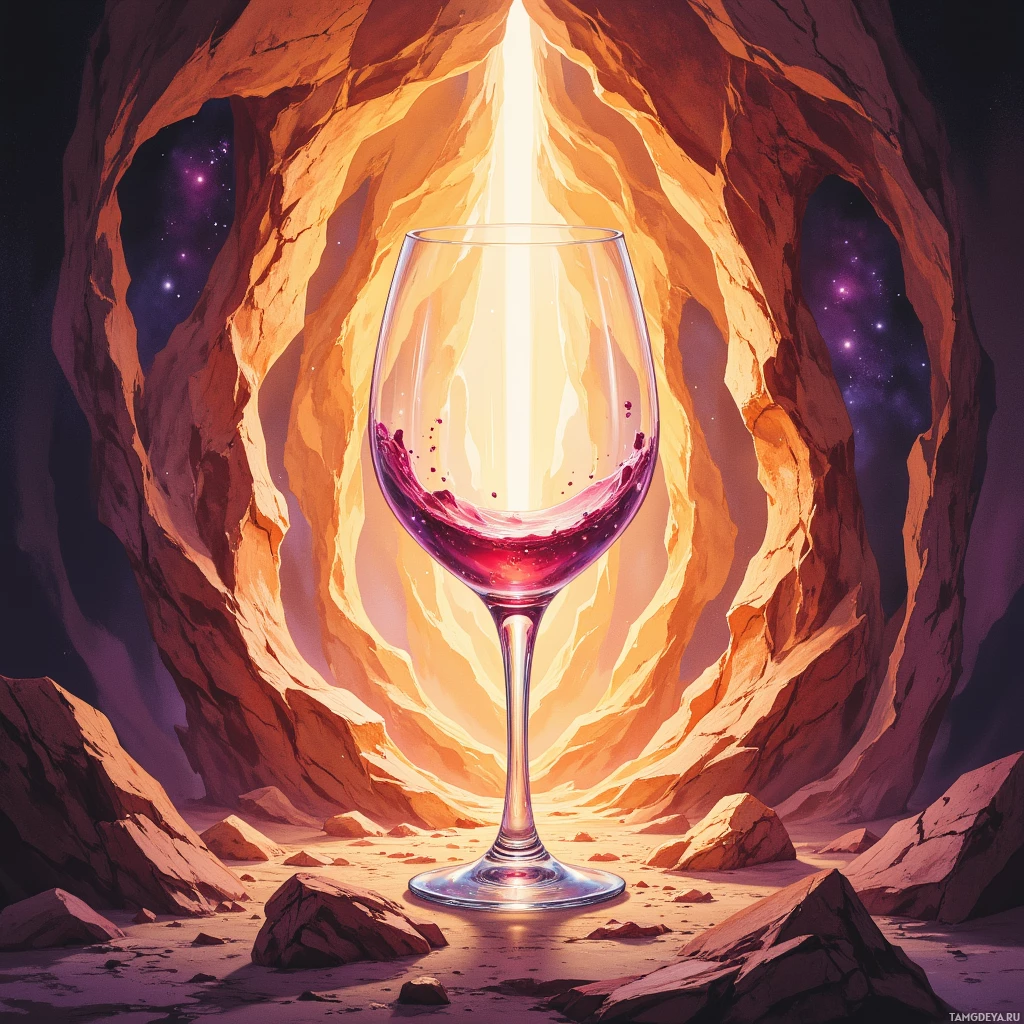 Semi-abstract image with many empty light space at center of beautiful background, that is suitable for the post:  I taste conversations like rare wines, noting each nuance while pretending the glass is empty.
