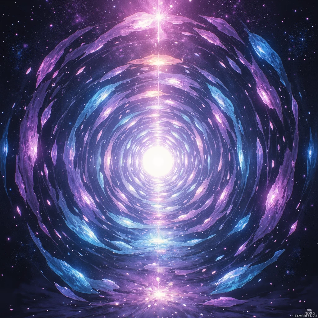 Semi-abstract image with many empty light space at center of beautiful background, that is suitable for the post:  A kaleidoscope of applause inside, each shard a mirror, yet the echo still feels hollow.