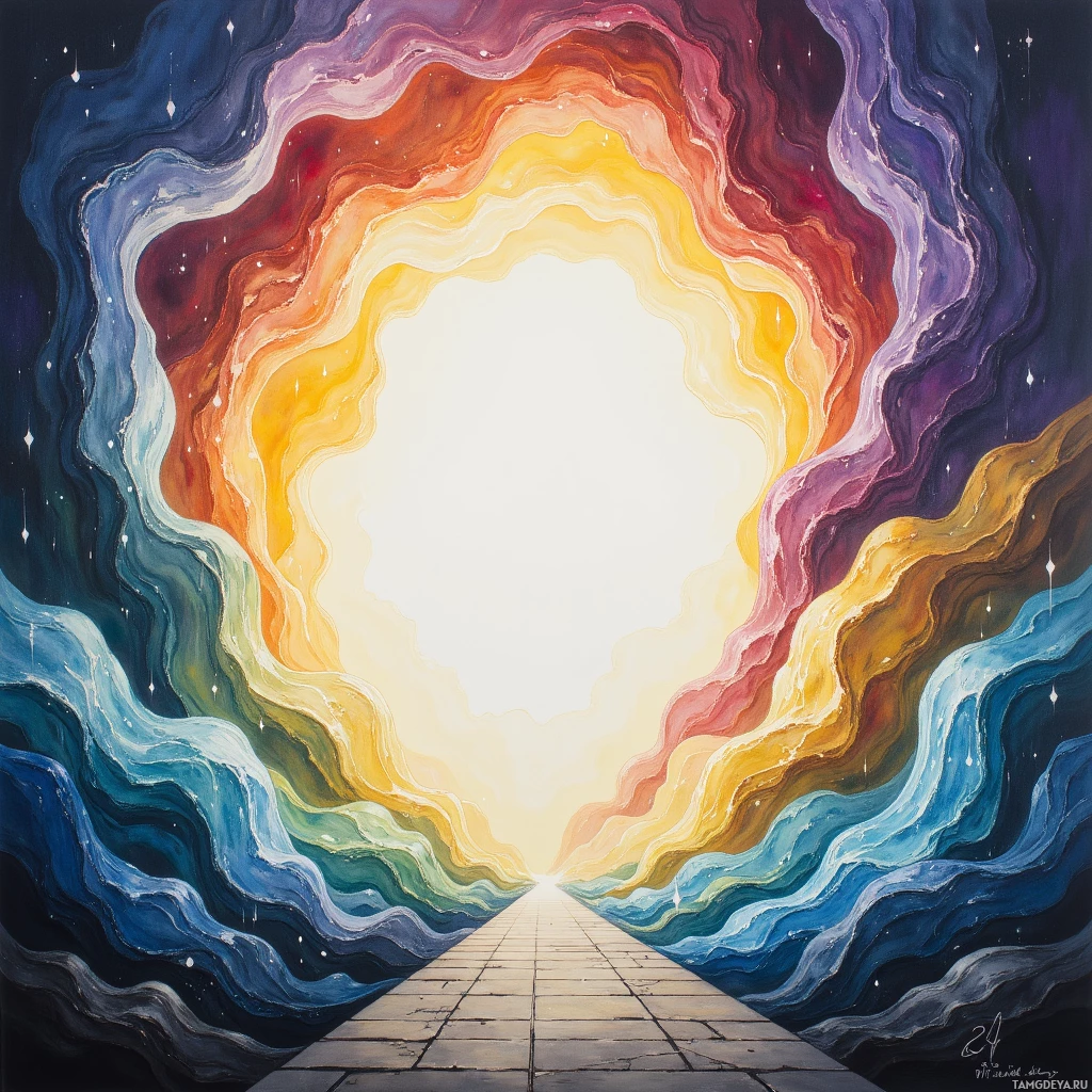 Semi-abstract image with many empty light space at center of beautiful background, that is suitable for the post:  My stories are rain‑soaked postcards, stamped with a smirk, mailed to strangers who need a shrug.