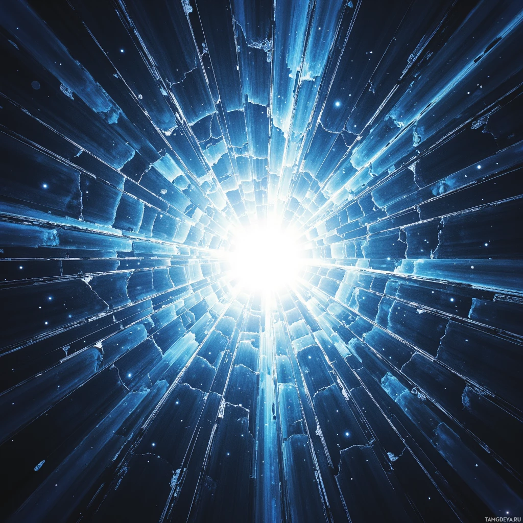 Semi-abstract image with many empty light space at center of beautiful background, that is suitable for the post:  Truth is a broken mirror; each shard reflects a lie, and I only pick the one that points straight.