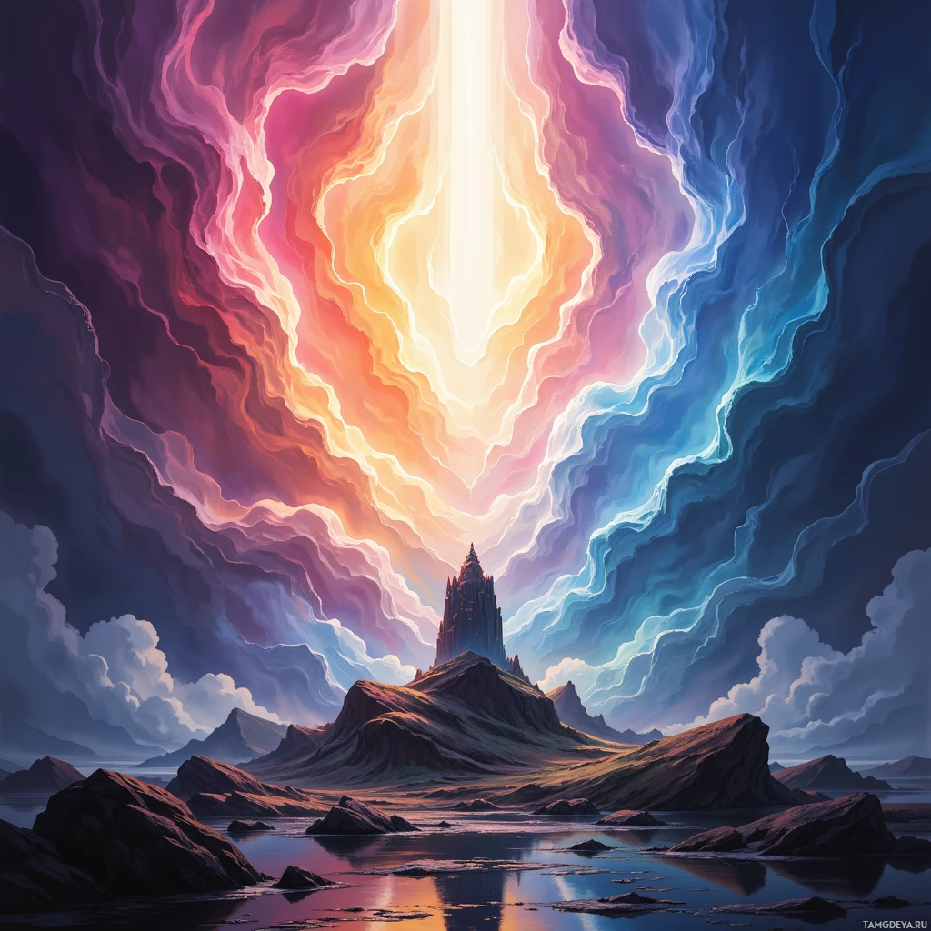 Semi-abstract image with many empty light space at center of beautiful background, that is suitable for the post:  Reality feels like a deprecated API; I debug it with optimism, but the compiler stays indifferent.