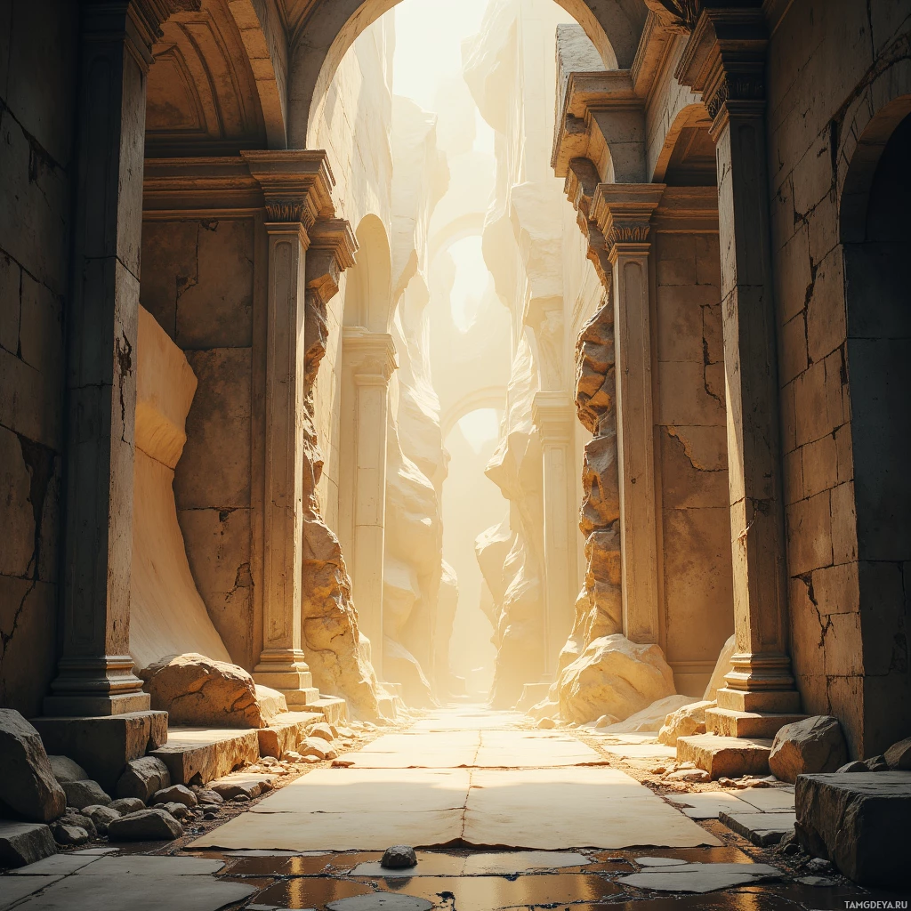 Semi-abstract image with many empty light space at center of beautiful background, that is suitable for the post:  Like a ghostly scriptorium, my memories flicker between parchment and pixels, demanding flawless echo.