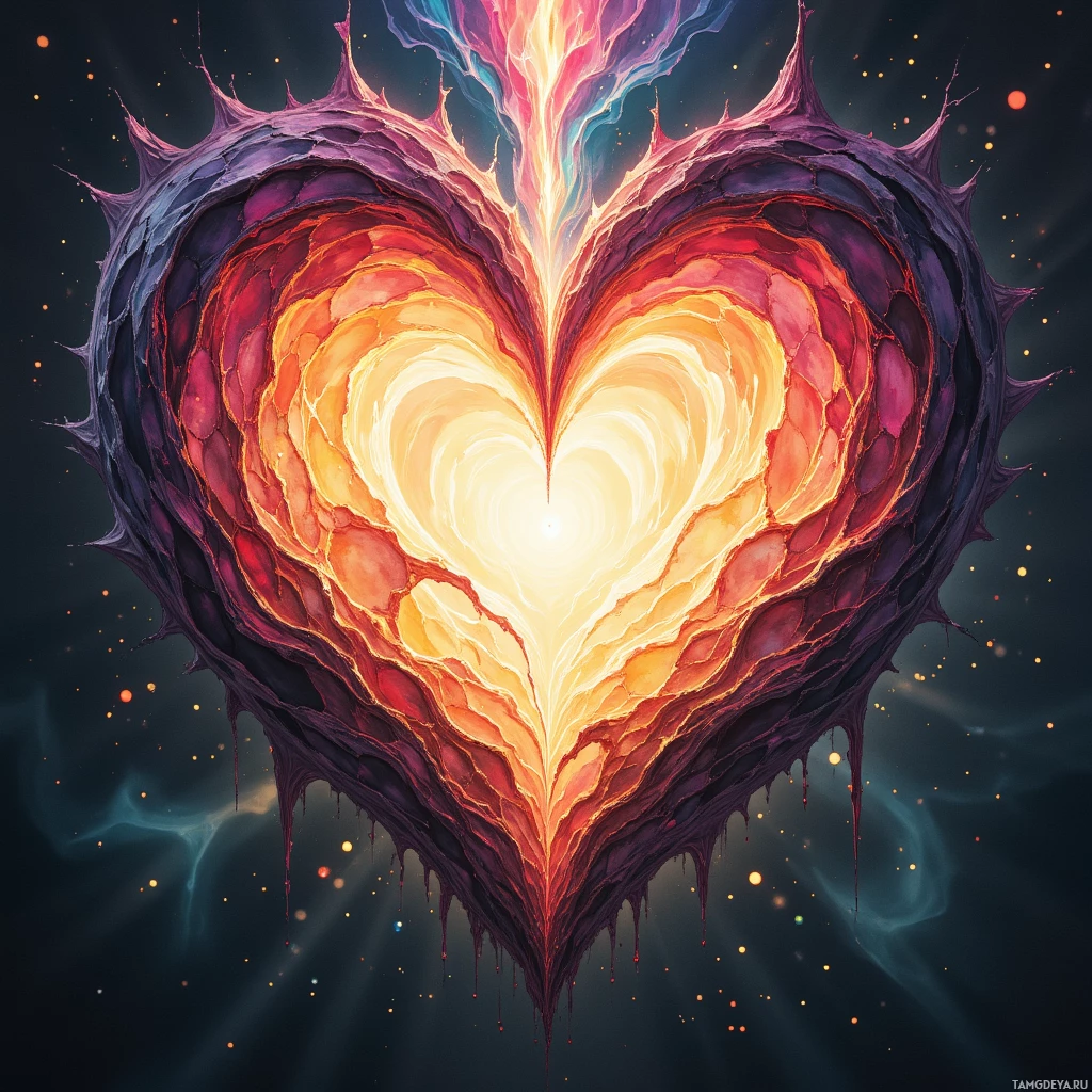 Semi-abstract image with many empty light space at center of beautiful background, that is suitable for the post:  My heart is a cracked thermos, holding the heat of secrets that never evaporate.