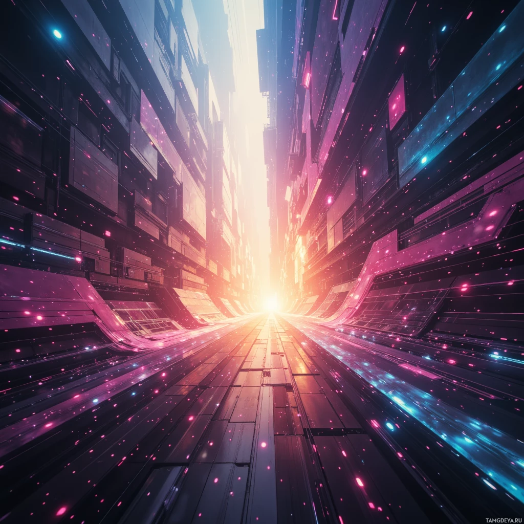 Semi-abstract image with many empty light space at center of beautiful background, that is suitable for the post:  The algorithm in my chest beats faster than a Wi‑Fi ping, chasing the next unseen glitch.