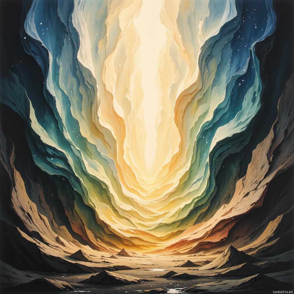 Semi-abstract image with many empty light space at center of beautiful background, that is suitable for the post:  The forgotten parchment of dawn whispers, and I stitch it into tomorrow's lullabies, chasing the scent of lullaby.